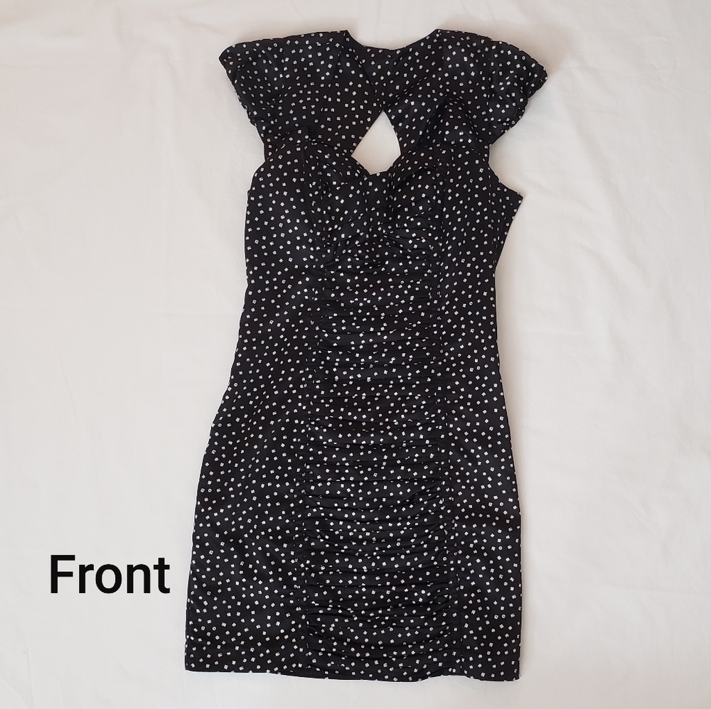 Black with white dots dress